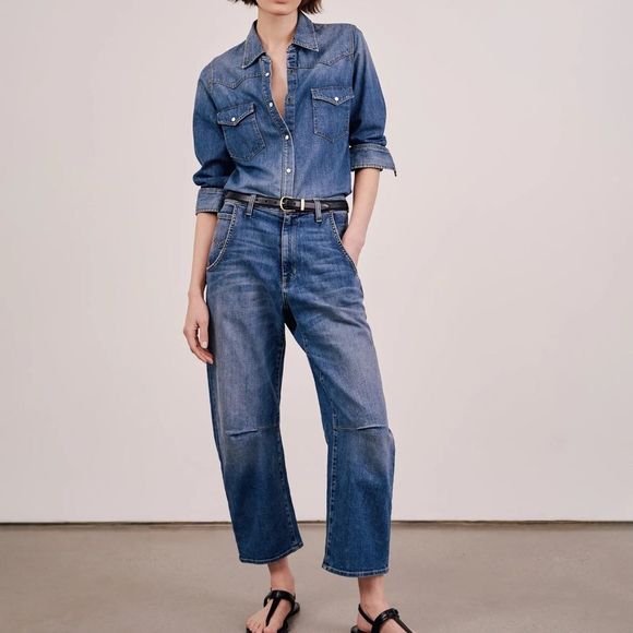 Nili Lotan Denim - NILI LOTAN Emerson Blue Faded Jeans Size 25